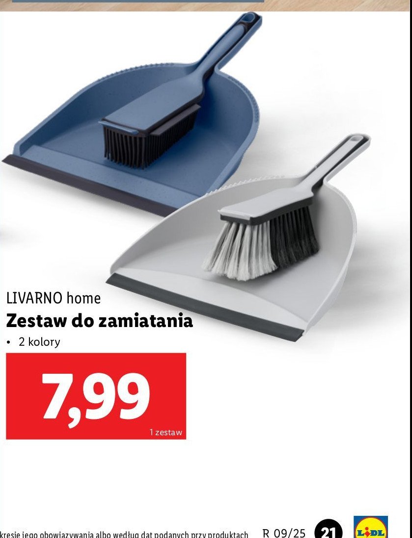 Zmiotka z szufelką LIVARNO HOME promocja w Lidl