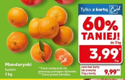 Mandarynki luzem Kaufland promocja w Kaufland