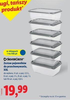Zestaw pojemników do przechowywania, XXL promocja w Lidl