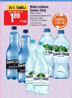 Woda źródlana Żywiec Zdrój promocja w POLOmarket