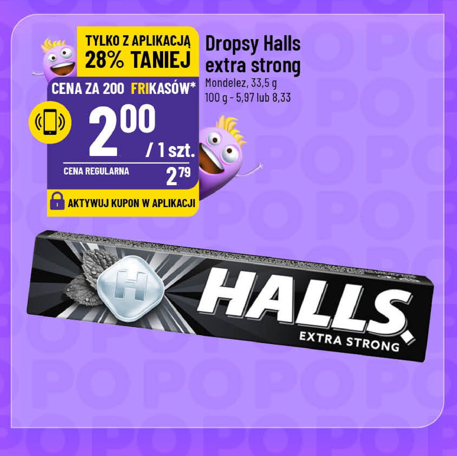 Drops extra strong Halls promocja w POLOmarket