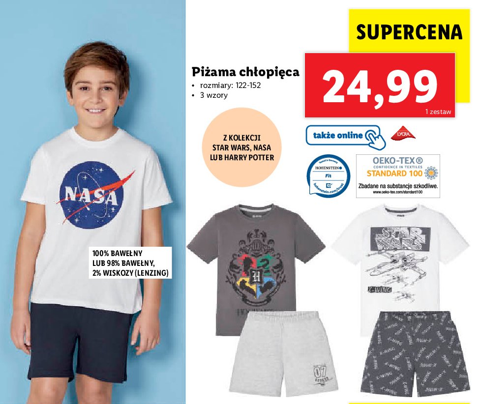 Piżama chłopięca 122-152 star wars promocja