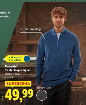Sweter troyer męski promocja w Lidl
