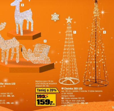 Figura Renifer micro LED promocja w OBI