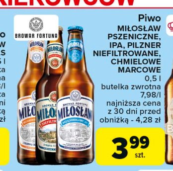 Piwo Miłosław pszeniczne promocja