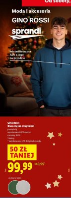 Bluza męska z kapturem Gino Rossi promocja w Lidl