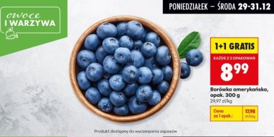 Borówka amerykańska opak. 300 g promocja w Biedronka