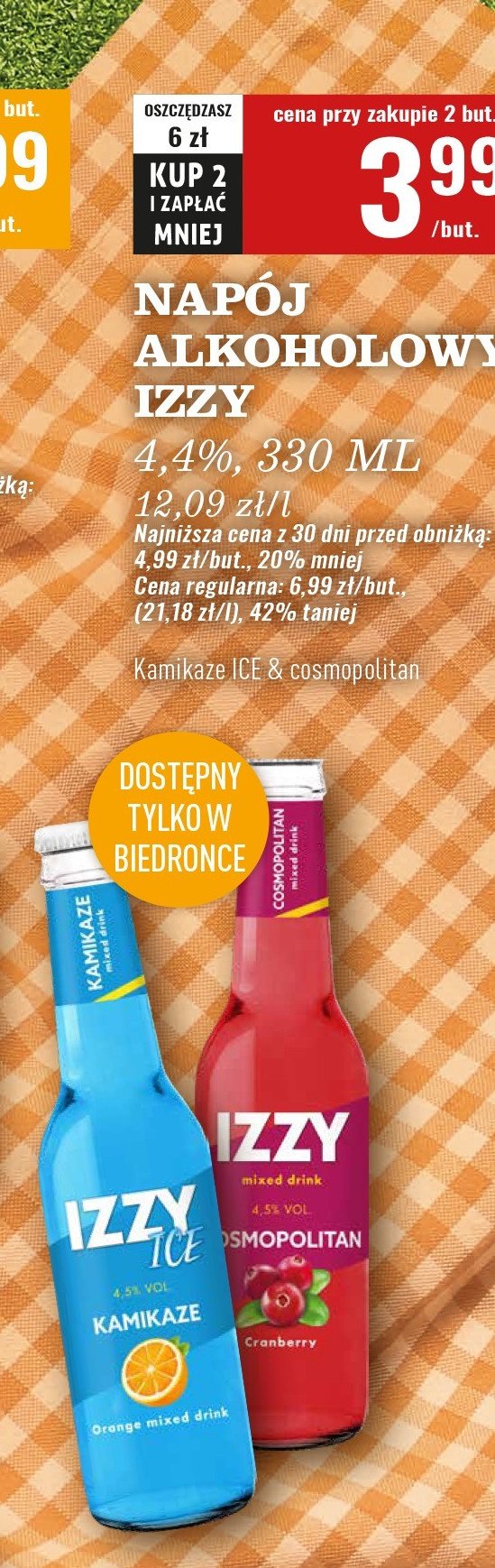 Drink kamikaze IZZY DRINK promocja w Biedronka