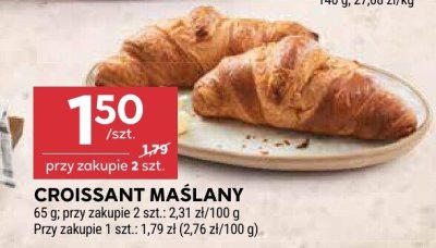 Croissant maślany promocja w Stokrotka