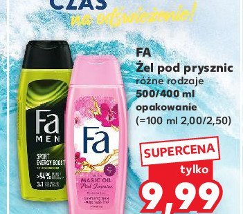 Żel pod prysznic Fa men sport energy boost promocja