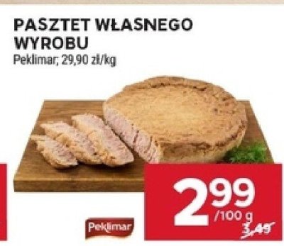 Pasztet własnego wyrobu Peklimar promocja w Stokrotka