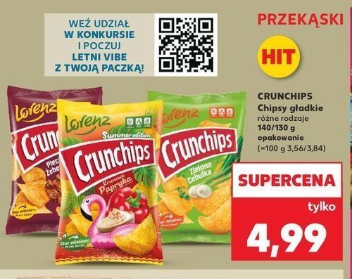 Chipsy pieczone 偶eberka Crunchips Crunchips lorenz promocja