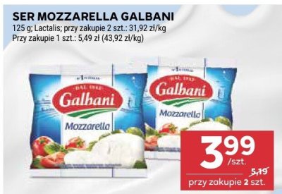 Ser mozzarella galbani promocja w Stokrotka