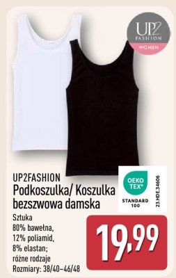 Podkoszulka/koszulka bezszwowa damska UP2FASHION promocja w Aldi