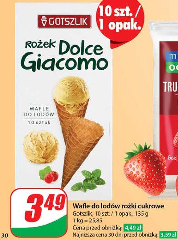 Rożek dolce giacomo Gotszlik promocja w Dino
