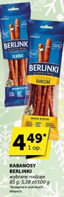 Kabanosy Berlinki Classic promocja w Groszek