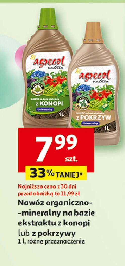 Nawóz z pokrzyw do roślin domowych Agrecol natura promocja w Auchan