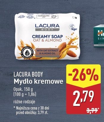 Mydło kremowe almond Lacura promocja w Aldi