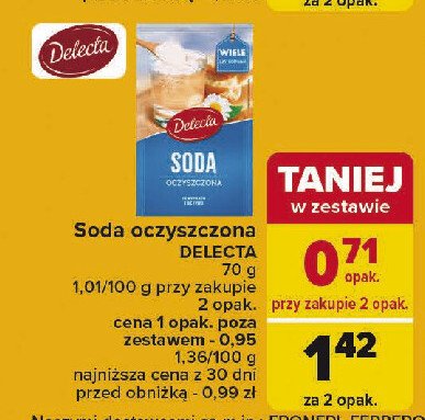 Soda oczyszczona Delecta promocja