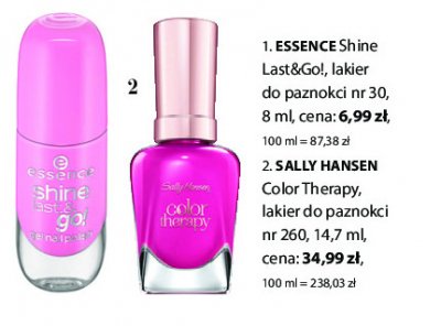 Lakier do paznokci 260 berry smooth Sally hansen color therapy promocja