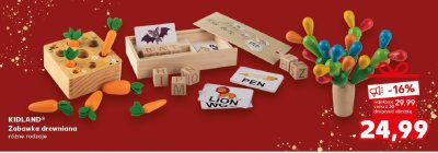 Zabawka drewniana różne rodzaje promocja w Kaufland