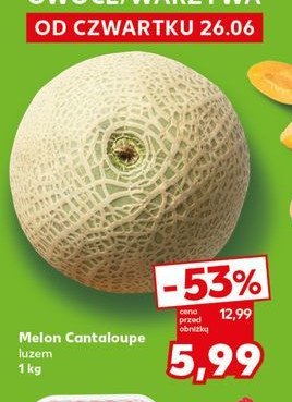 Melon cantaloupe promocja w Intermarche