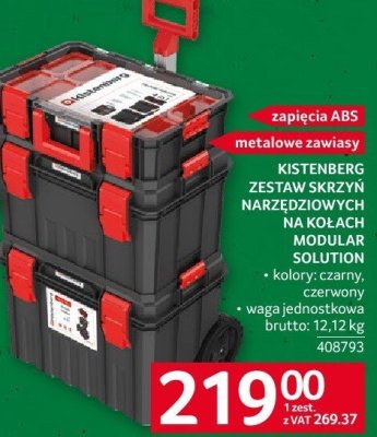 Zestaw skrzyń narzędziowych na kółkach MODULAR SOLUITION KISTENBERG promocja w Selgros