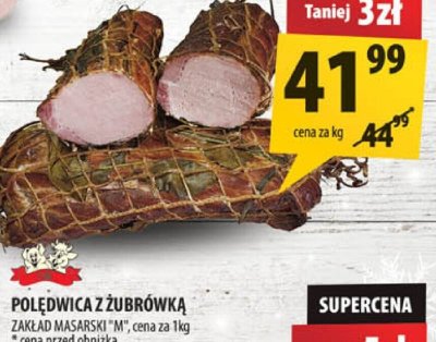 Polędwica z żubrówką zakład masarski M promocja w Arhelan