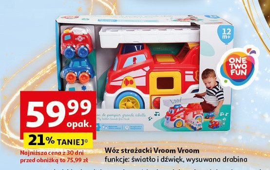 Wóz strażacki One two fun promocja w Auchan