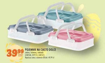 Pojemnik na ciasto dolce fioletowy Domotti promocja
