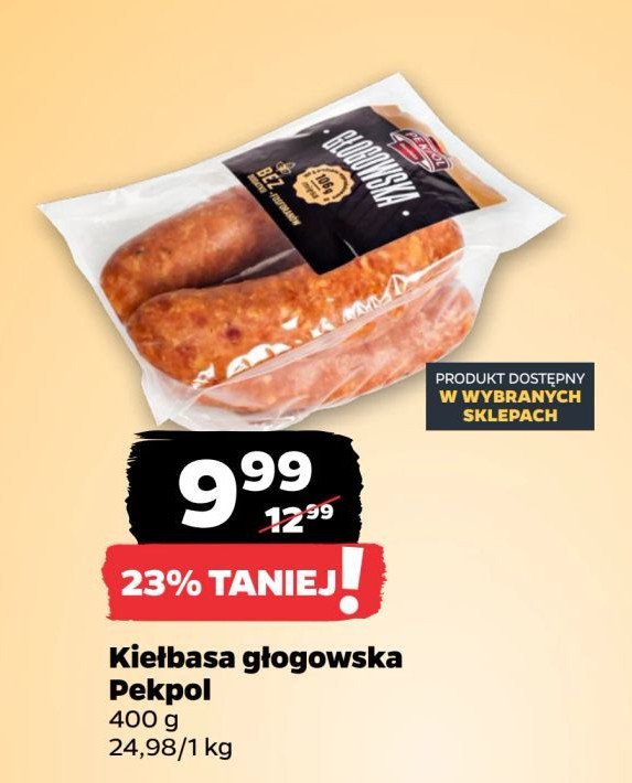 Kiełbasa głogowska Pekpol promocja