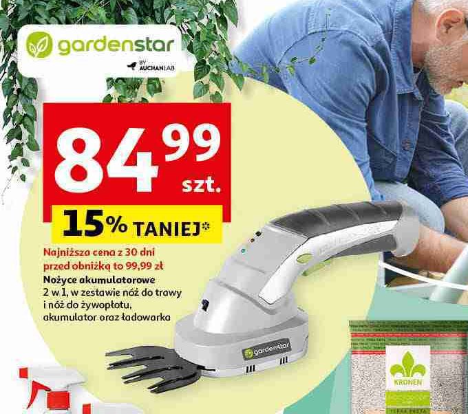 Nożyce akumulatorowe do trawy i żywopłotu Garden star promocja