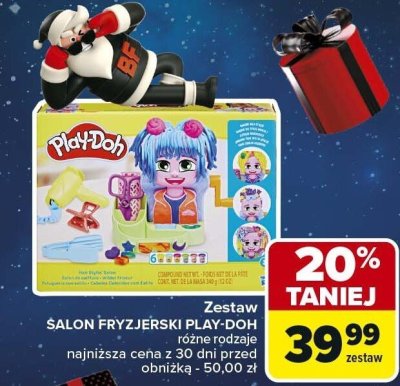 Zestaw SALON FRYZJERSKI PLAY-DOH różne rodzaje promocja w Carrefour