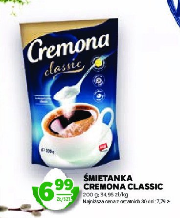 Śmietanka do kawy Cremona promocja