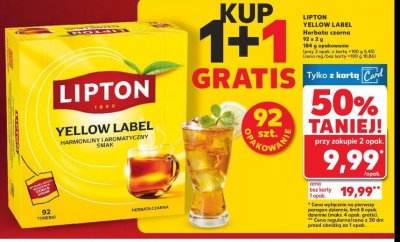 Herbata Lipton yellow label tea promocja