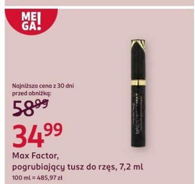 Tusz Max Factor pogrubiający do rzęs, 7,2 ml promocja w Rossmann