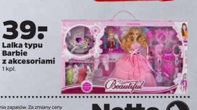 Lalka typu barbie z akcesoriami promocja
