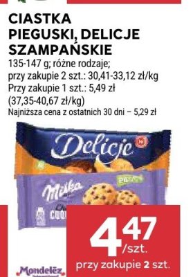 Ciastka Pieguski Delicje Szampańskie różne rodzaje promocja w Stokrotka