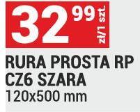 RURA PROSTA RP CZ6 SZARA 120x500 mm promocja w Merkury Market