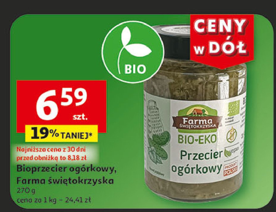 Przecier ogórkowy Farma świętokrzyska promocja