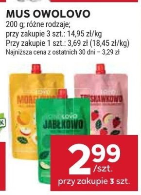 Mus Owolovo różne rodzaje promocja w Stokrotka