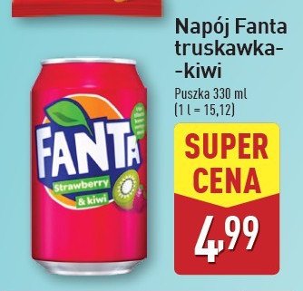 Napój strawberry & kiwi Fanta promocja