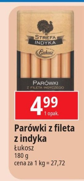 Parówki z fileta z indyka Łukosz promocja