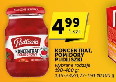 Koncentrat pomidory Pudliszki promocja w ABC