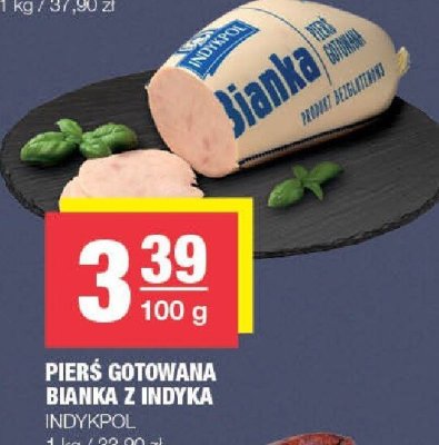Pierś gotowana bianka z indyka INDYKPOL promocja w SPAR