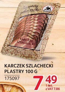 Karczek szlachecki plastry ZMB Białystok 100g promocja w Selgros
