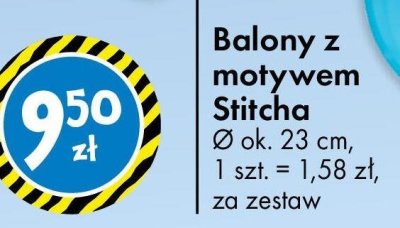 Balony z motywem Stitcha promocja w Tedi