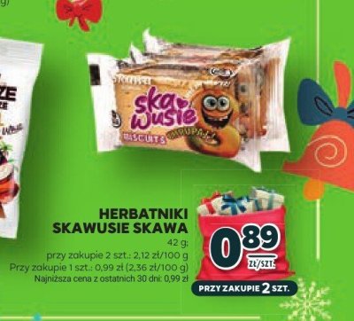Herbatniki Skawusie Skawa promocja w Stokrotka