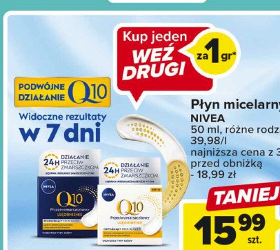 Krem do twarzy przeciwzmarszczkowy ujędrniający na noc Nivea q10 promocja