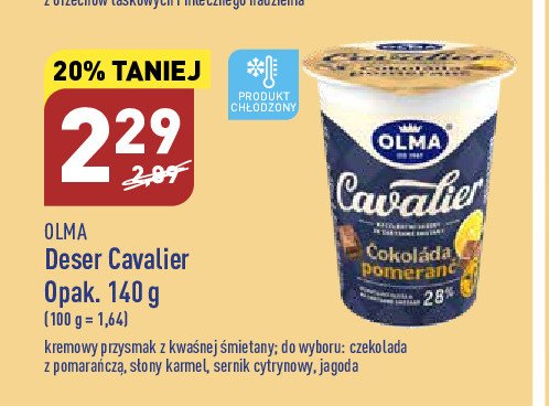 Deser sernik cytrynowy Olma cavalier promocja